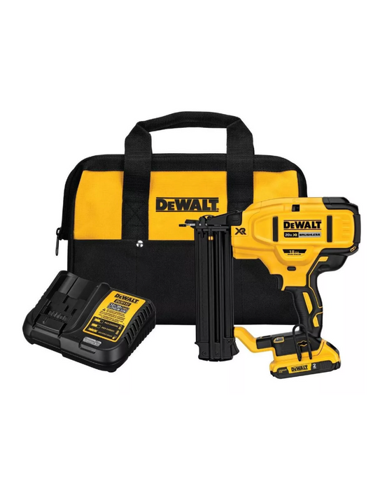 Clavadora Cal18 Xr 20v Max +bat 2ah Cargador Dewalt Dcn680d1